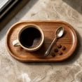 thumbnail image 3 of Wooden Tea Tray, Rustic Coffee Serving Platter for Home Kitchen, Rectangular Drink Board, Small Snack Plate, 3 of 5