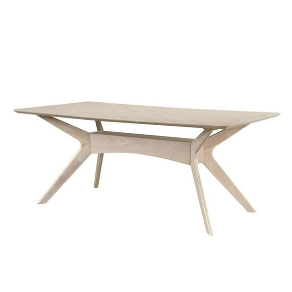 Pemberly Row Modern 71" Rectangular Dining Table in Light Oak