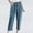Blue, variant on Itsame Womens Loose Long Pants Pocket Relaxed High Waisted Wide Leg Sweatpants White Size 5XL