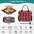 thumbnail image 2 of FORMRS Insulated Lunch Bag for Work School Unisex Large Capacity Cooler with Shoulder Strap, Vibrant Blooming Flowers, 2 of 6