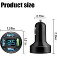 thumbnail image 2 of CoolStuff 4 Ports USB Car Charger,66W Super Fast Charging with QC 3.0,PD 20W and USB 2.4A Charger Adapter,Quick Charge with LED Voltmeter, Auto Cigarette Lighter Plug (QC3.0, 2PCS), 2 of 6