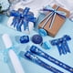thumbnail image 4 of 6 rollos de cinta de graduación, cintas azules de 1 pulgada y 3/8 de pulgada, cinta de grosgrain de poliéster para manualidades, decoración para fiestas de graduación., 4 of 7