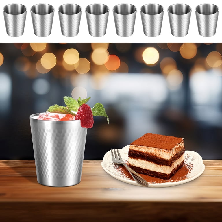 Ihvewuo Double-Wall Stainless Steel Cups, 8-Pack 10 oz photo 2