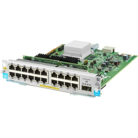 HPE J9992A Aruba 20-port 10/100/1000BASE-T PoE MACsec / 1-port 40GbE QSFP v3 zl2 Module