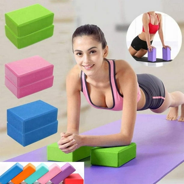 Gaiam Yoga Block - Supportive Latex-Free EVA Foam Soft Non-Slip Surface for  Yoga, Pilates, Meditation (Blush)