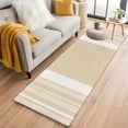 thumbnail image 2 of Vintage Cream Striped Kitchen Runner Rug 2x6 Washable Runners for Hallway Non Slip Farmhouse Modern Stripes Boho Linen Large Area Rug Indoor Carpet for Bathroom Laundry Entryway Bedroom Living Room, 2 of 9