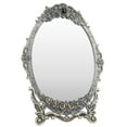 thumbnail image 3 of Retro Desktop Makeup Mirror, Desktop Makeup Mirror Floral Embossed With Stand For Dressers For Gift Copper, 3 of 8