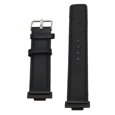 BIMZUC Leather Smartwatch Strap Replacement Band for Huawei Watch FIT 2 Comfortable Wristband, Black