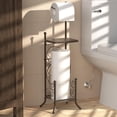 thumbnail image 2 of Portarrollos de baño con estante de Simple Houseware, bronce, 74 cm de alto, 2 of 7