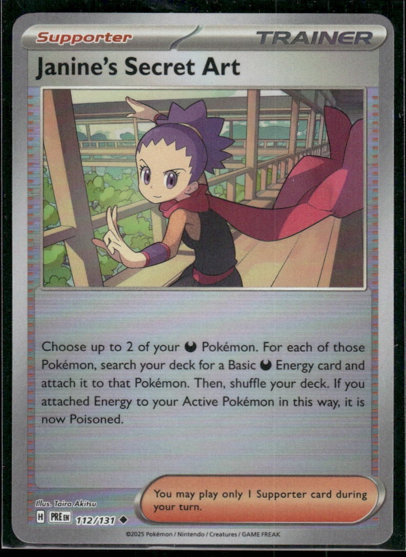 janine's secret art pokemon card SFA-EN 088/064 : Ultra Rare : Shrouded Fable Shrouded Fable Prismatic Evolutions Janine's Secret Art