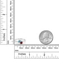 thumbnail image 3 of Gem Stone King 10K White Gold Forever United Two Stone Swiss Blue Topaz and Red Ruby and Diamond Engagement Ring for Women (0.80 Cttw, Round) (Size 6), 3 of 4
