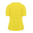 thumbnail image 6 of Mittory Womens Summer Tops V Neck Criss Cross Short Sleeve Basic Plain Tee T-Shirt, 6 of 7