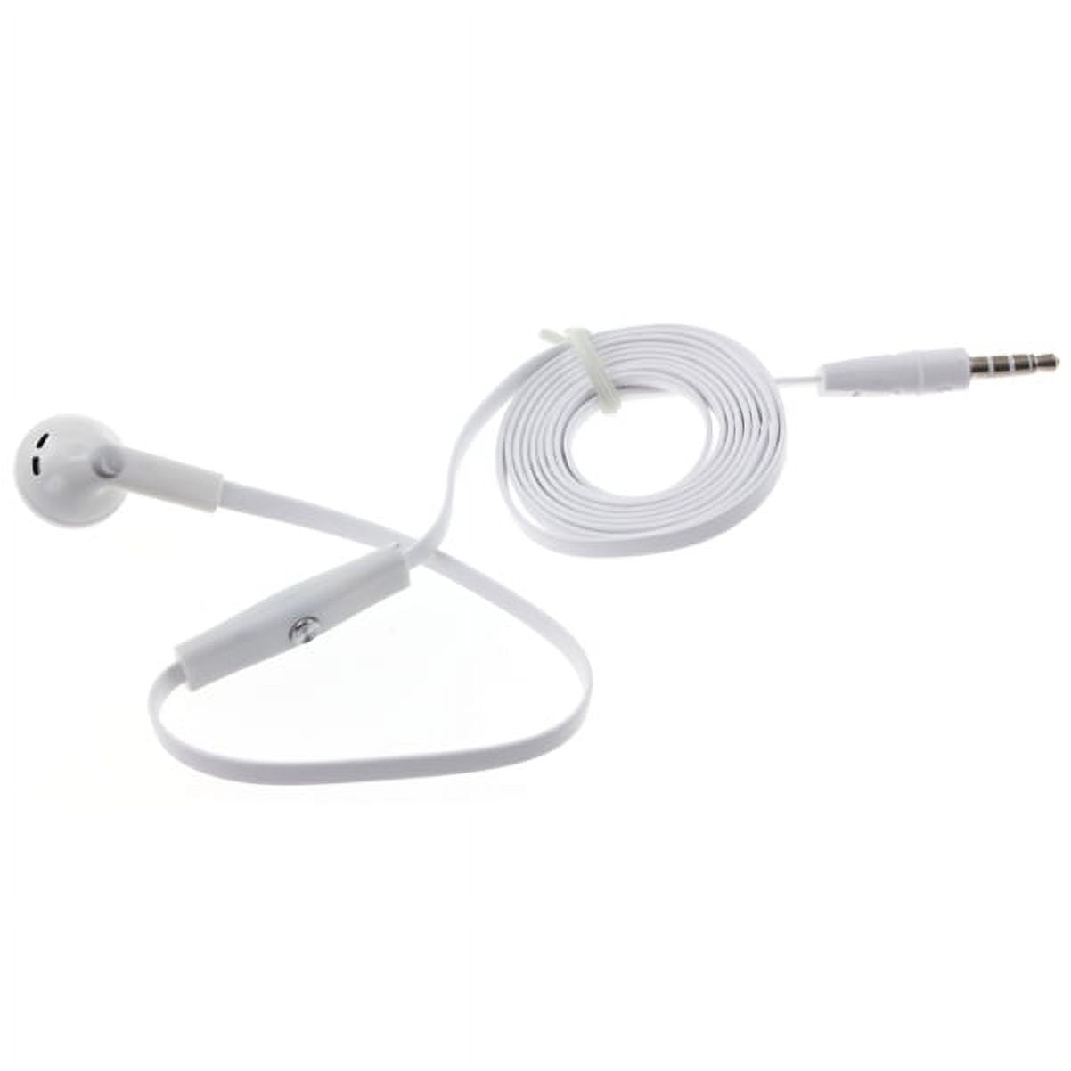 Mono Headset for Motorola Moto Tab G70/G62 - Wired Earphone Single Earbud 3.5mm Headphone Flat for Tab G70/G62