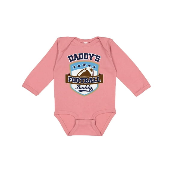 Inktastic Daddy Football Buddy Boys or Girls Long Sleeve Baby Bodysuit