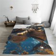 thumbnail image 5 of Fuzoiu Playful Dolphins Underwater Print Ultra-Soft Micro Fleece Blanket,All Seasons Flannel Throw, Lightweight Blanket for Bed, Sofa, Couch, Movie Night, Camping, and Travel-50"x40", 5 of 7