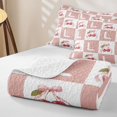 thumbnail image 4 of Erosebridal Pink Letter L Twin Quilt Set for Boys Girls, Princess Bowknot Twin Coverlet Set, 2 Pieces, 4 of 7