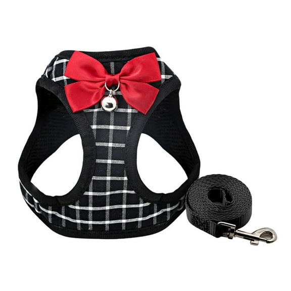 MISSMILE Dog Harness,Breathable Puppy Harness,Small Dog Harness with Bowtie