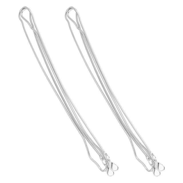 OHOIOLLA 2Ud Metálica Plateada Para Bolso Con Seguro Ideal Para Cambiar O Decorar