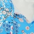 thumbnail image 6 of Youmylove Women Dress Fashion Boho Print Half Sleeve V-Neck Strap Loose Splice Long Casual Beach Summer Stylish Unique Sundress, 6 of 6