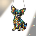 thumbnail image 6 of 89Bloom Chihuahua Stained Glass Hologram Ornament, Dog Stained Glass Suncatcher Ornaments Home Decor, Dog Holographic Ornaments, 6 of 7