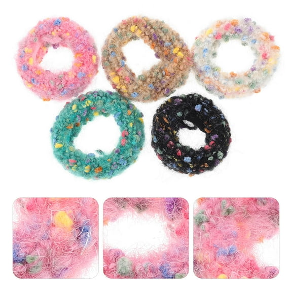 WHAMVOX  5 Pcs Scrunchies for Hair Sleeping Girl Accessories Girls Ties