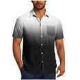 thumbnail image 2 of Goodtrade8 Mens Summer Shirts Collared Plain Button Short Sleeve Fashion Outdoor Button up T-Shirts for Men Crew Neck, 2 of 6