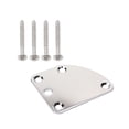 thumbnail image 1 of OULII Guitar Neck Plate Metal Silver for Professional Guitarists 1 Set, 1 of 8