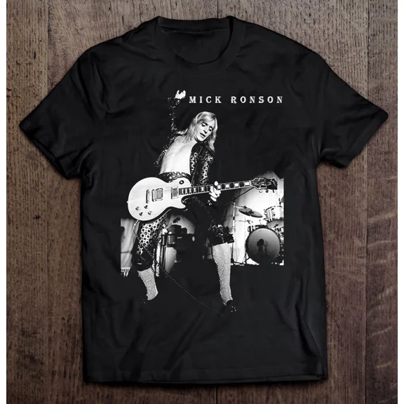 RARE Mick Ronson Perform In Concert Unisex T-Shirt Cotton Full Size AL220