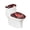 Heart Gnome, variant on HELLHERO Love Cat Toilet Lid Dust Cover Set Stretch & Reusable Toilet Top Cover Set Dustproof 2 Pcs Set
