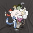 thumbnail image 2 of Regular Show Regular Cast Women's T Shirt, Charcoal, Small, 2 of 6