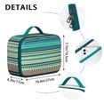 thumbnail image 4 of Tribal Antique Pattern Lunch Bag – Rustic Style Geometric Thermal Bento for Style-Conscious, 4 of 6