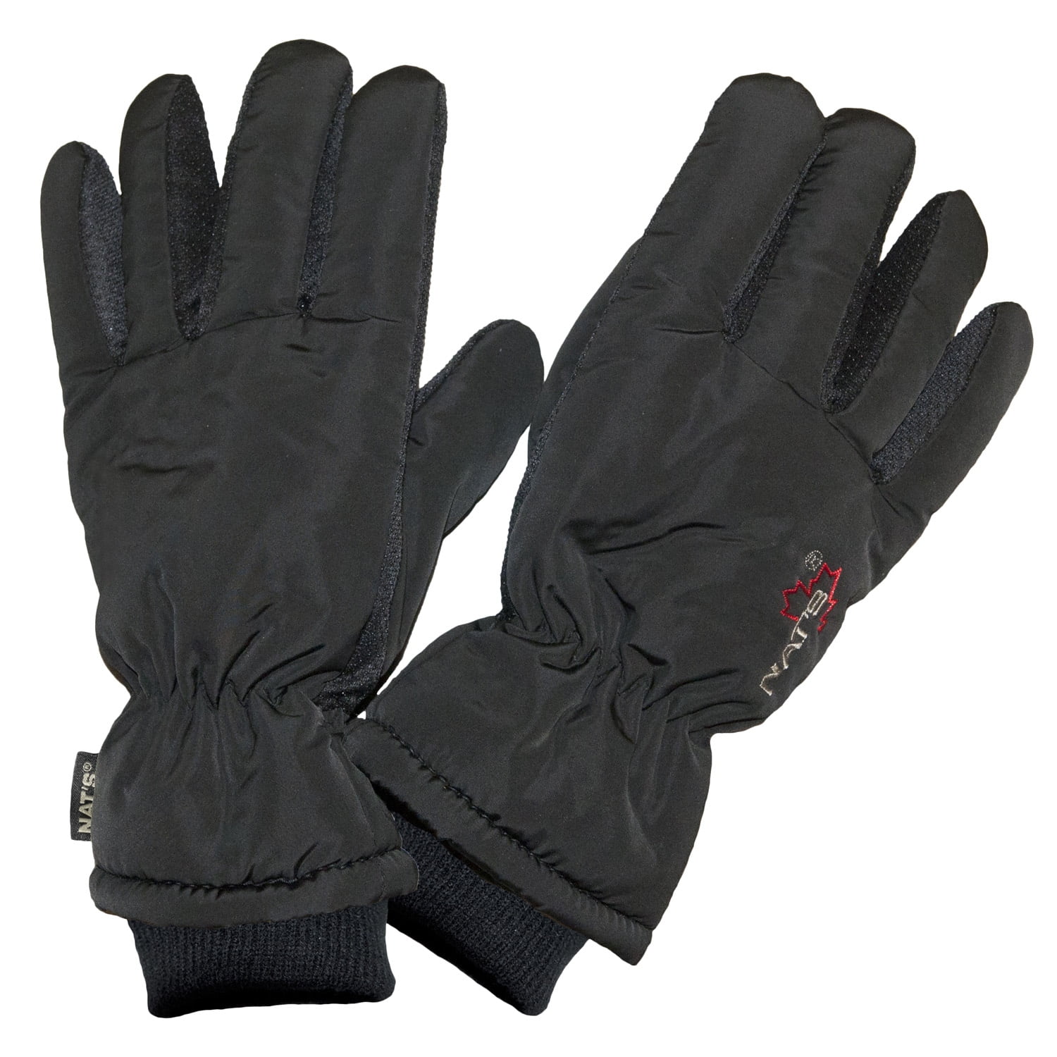 NAT'S Polyester Winter Gloves Men Black M #201886 by NAT'S
