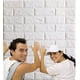 thumbnail image 2 of Papel tapiz 3D duradero y lavable con efecto absorbente de sonido, autoadhesivo de fácil instalación para una decoración del hogar transformadora, diseño de ladrillo falso ideal para sala de estar,, 2 of 7