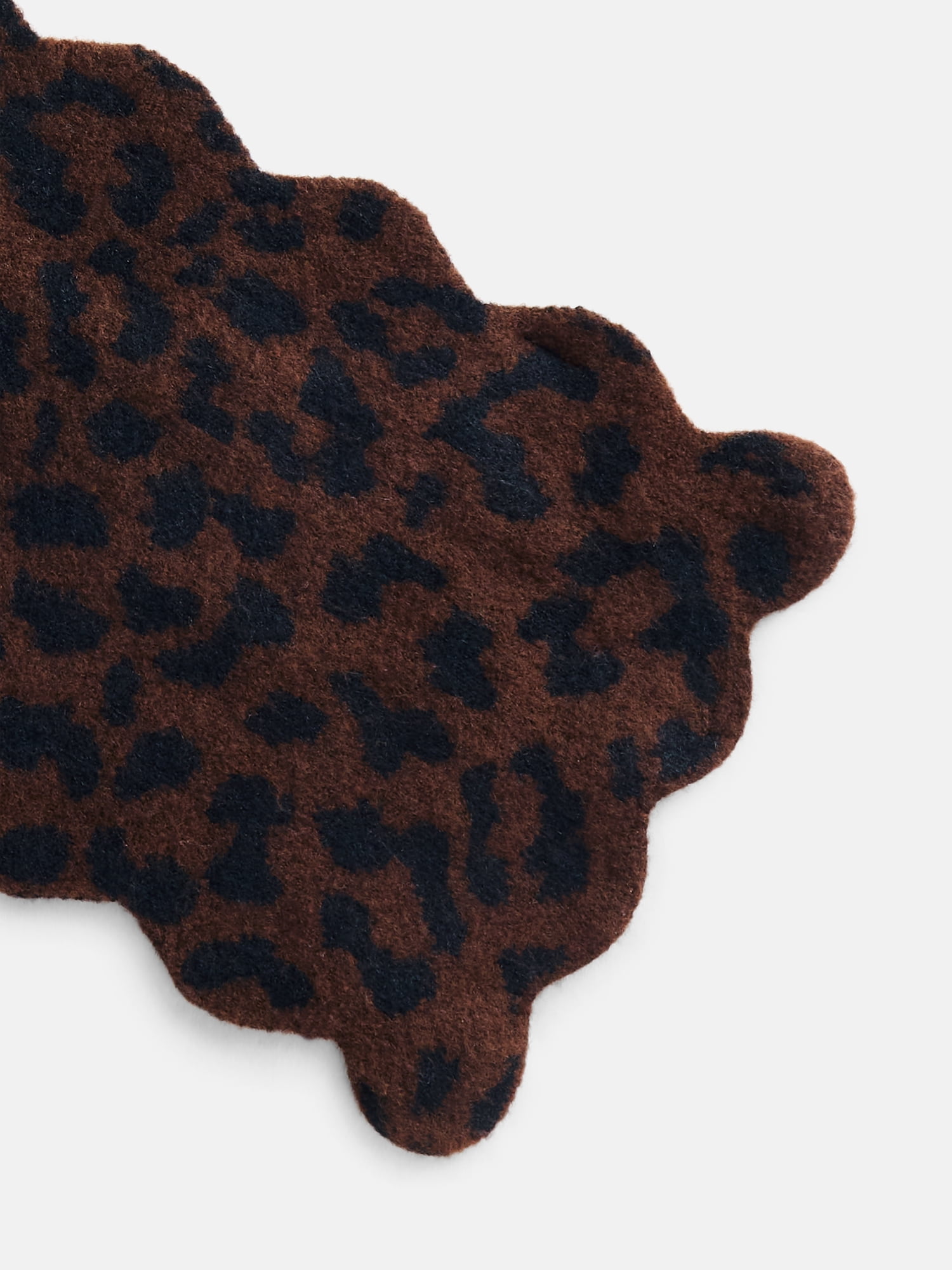 Scenario Women's Leopard Print Knit Scarf, Brown Stallion