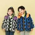 thumbnail image 5 of KYAIGUO 3-12Y Kids Baby Boys Girls Fall Winter Jacket Coats Toddler Hooded Snowsuit Outwear Little Big Boys Soft Thickened Casual Cotton Clothes Letter down Jacket, 5 of 8