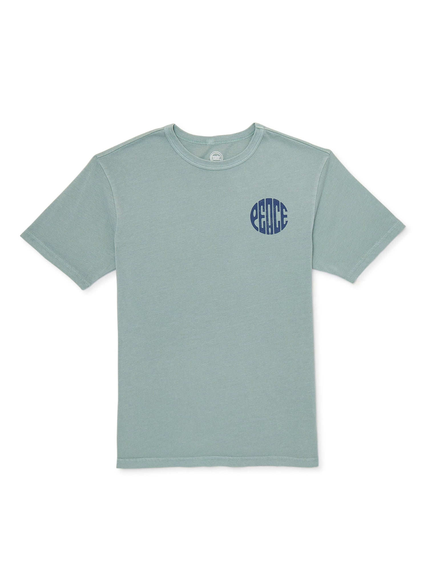 Wonder Nation Boys Elevated Graphic T-Shirt with Short Sleeves, Sizes 4-18 & Husky