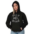 thumbnail image 4 of Daily Grind Gym Workout Exercise Unisex Plus Fleece Graphic Hoodie Brisco Brands 2X, 4 of 5