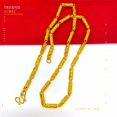 thumbnail image 2 of 22K 24K Thai Baht Yellow Gold GP Filled Necklace 24 inch 6 mm Jewelry  New, 2 of 12