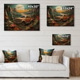 thumbnail image 4 of Designart "Offroad Adventures Orange Pickup Truck" Transportation Print on Natural Pine Wood, 4 of 5