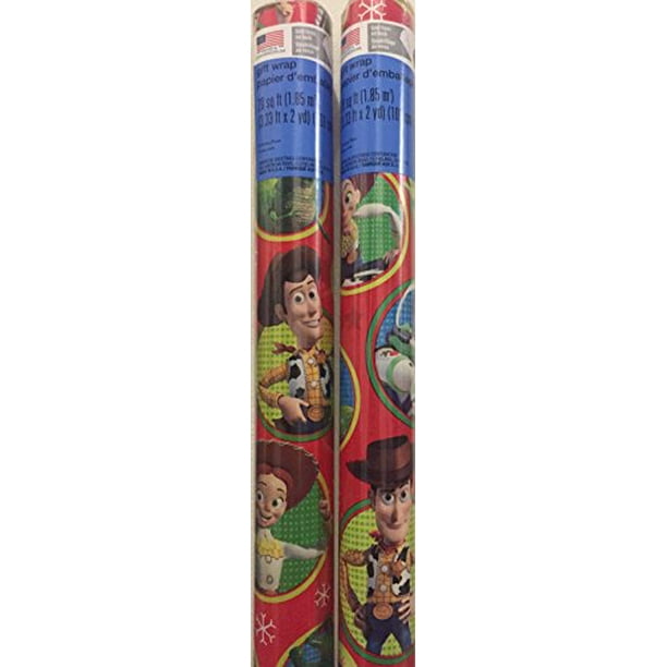 2 Christmas Child Paper Gift Roll Wrap 20 Sq Ft (Toy story) 40 sq ft