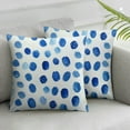 thumbnail image 3 of nygtbtfer  Dots Pillow Watercolor Polka Dots Decorative Couch Pillow Cases with Zipper Set of 2 Home Decor for Living Room Bedroom Bed Cushion Outdoor White, 3 of 7