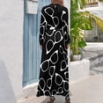 thumbnail image 3 of Patrón de gafas Vestido largo Ropa para mujer Ropa de mujer Ropa de verano para mujer 2024 Vestido de mujer, 3 of 5