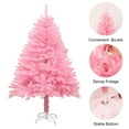 thumbnail image 2 of 1.5 FT Artificial Christmas Pine Tree, Artificial Christmas Tree, Holiday Xmas Tree for Home Party Christmas Decoration, Includes Stand, Pink, 2 of 6