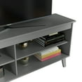thumbnail image 5 of Madesa Compact TV Stand Cabinet with 4 Shelves and Cable Management for 50, 55 Inch TV Media Storage Unit Living Room and Bedroom Modern Wooden Television Media Console - Grey, 5 of 6