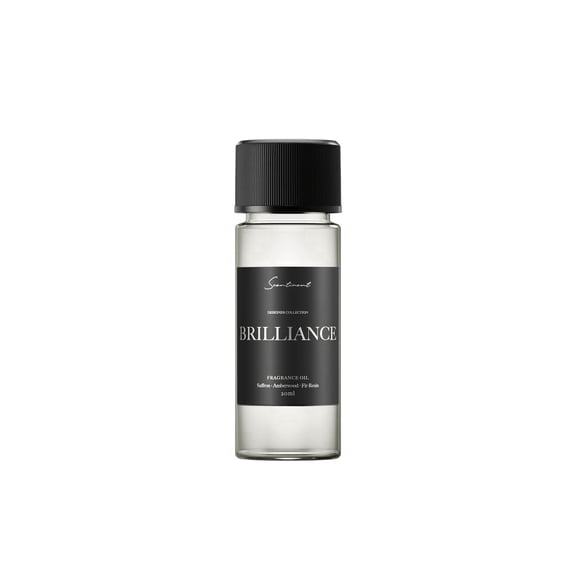 Scentiment Brilliance Designer Collection Diffuser Oil – 20ml | Luxury Aromatherapy Home Fragrance | Notes of Saffron, Amberwood & Fir Resin