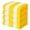Yellow, variant on Exclusivo Mezcla 4-Pack Cotton Large Cabana Stripe Beach Towels, Super Absorbent Soft Plush Pool Towel, Bath Towel (Red/Turquoise/Yellow/Ocean Blue, 30"x60")