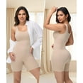 thumbnail image 5 of MANIFIQUE Women's Shaping Mid-Thigh Bodysuit Tummy Control Shapewear Body Shaper, 5 of 6