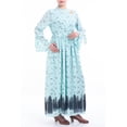 thumbnail image 3 of Women's Long Dress AQUA PRINTED, 3 of 3