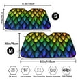 thumbnail image 3 of Daiia Dragon Scales Windshield Sun Shade for Car SUV Truck (Medium ), Car Sun Shade Windshield, Car Shades for Front Windows, Sunshade for Car Windshield, 3 of 7