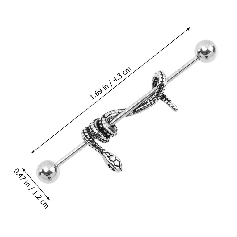 Stainless steel industrial piercing shop jewelry